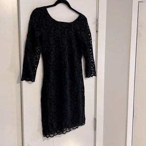 Forever 21 black lace mini dress